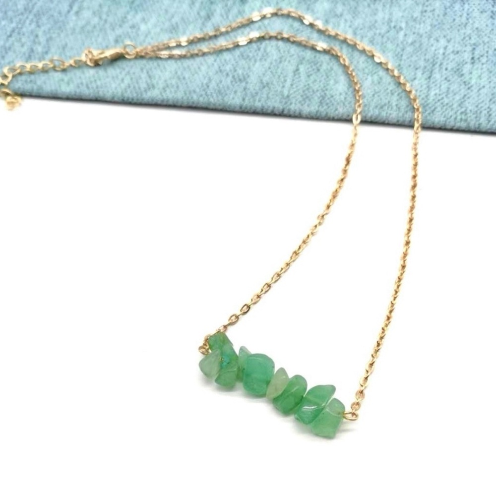 Green Aventurine Crystal Chips Necklace